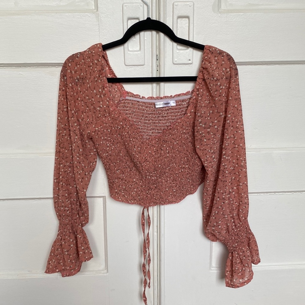 Morning mist crop top